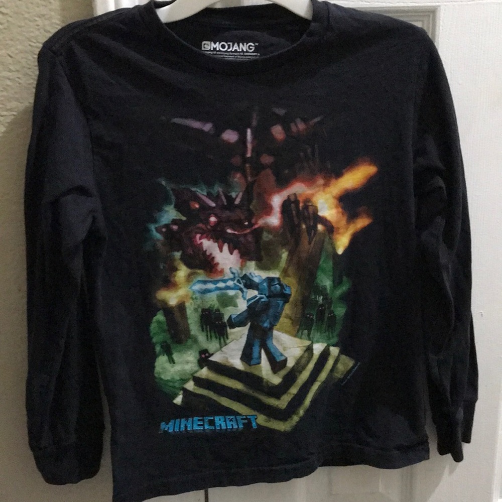 Minecraft shirt for boys.